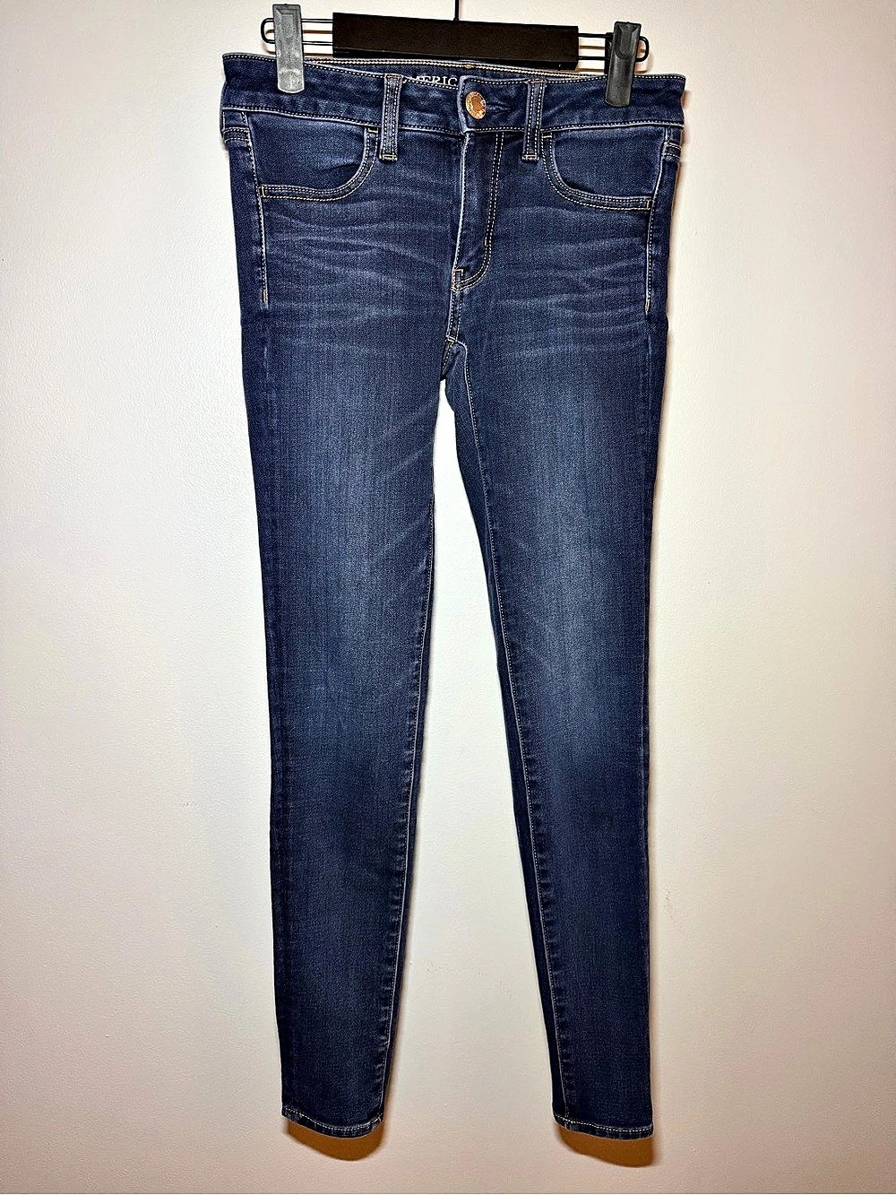 American Eagle Outfitters Jegging Skinny Jeggings in Blue Size 2 Like New